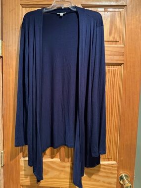 Zenana Outfitters Navy Open-Front Lightweight Cardigan Size 2X